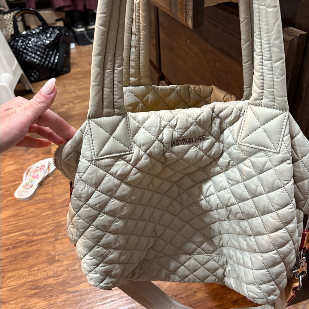 Nine West Quilted Cream Tote Bag
